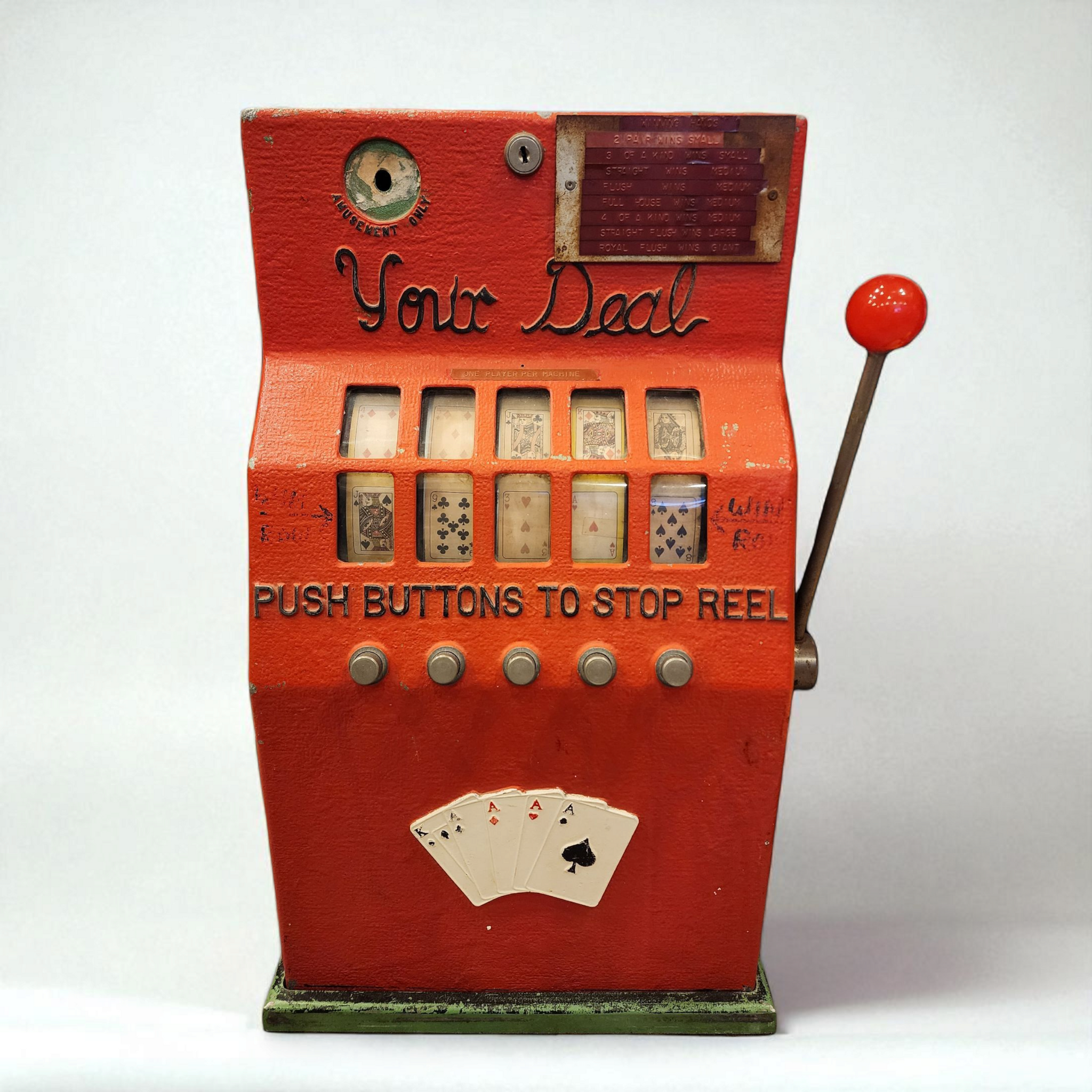 vintage UNIVERSAL スロットマシン TAITO当時物 屋内用 各リール独立可動！ヴィンテージスロットマシンライター - メルカリ