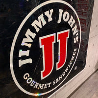 大型看板　【Jimmy John's社製】　道路標識　ガレージアイテム　ヴィンテージサイン