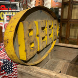 品番2091　メタル看板　BEER　3D サイン　立体文字看板　ウォールサイン　壁掛　ディスプレイ　ヴィンテージ　千葉店