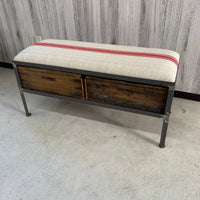 オットマン【UBER CHIC HOME】2drawer ottoman　ベンチ