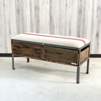 オットマン【UBER CHIC HOME】2drawer ottoman　ベンチ