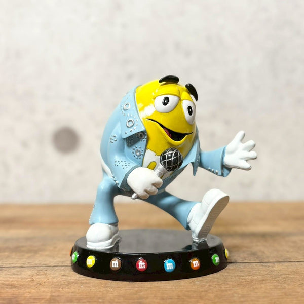 陶器フィギュア　【M&M's Sweet On Elvis collection】イエロー　エルビスプレスリー　陶器製　シリアルナンバー入り　ヴィンテージ