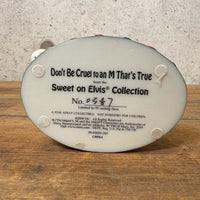 陶器フィギュア　【M&M's Sweet On Elvis collection】イエロー　エルビスプレスリー　陶器製　シリアルナンバー入り　ヴィンテージ