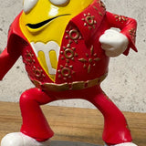 陶器フィギュア　【M&M's Sweet On Elvis collection】イエロー　エルビスプレスリー　陶器製　シリアルナンバー入り　ヴィンテージ