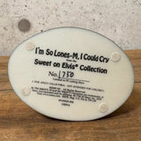 陶器フィギュア　【M&M's Sweet On Elvis collection】レッド　エルビスプレスリー　陶器製　シリアルナンバー入り　ヴィンテージ