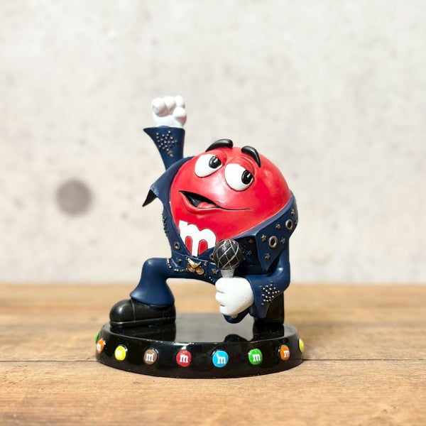 陶器フィギュア　【M&M's Sweet On Elvis collection】レッド　エルビスプレスリー　陶器製　シリアルナンバー入り　ヴィンテージ
