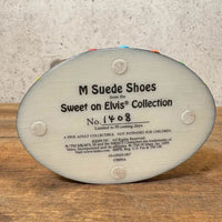 陶器フィギュア　【M&M's Sweet On Elvis collection】ブルー　エルビスプレスリー　陶器製　シリアルナンバー入り　ヴィンテージ