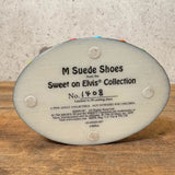 陶器フィギュア　【M&M's Sweet On Elvis collection】ブルー　エルビスプレスリー　陶器製　シリアルナンバー入り　ヴィンテージ
