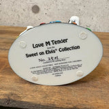 陶器フィギュア　【M&M's Sweet On Elvis collection】ブルー　エルビスプレスリー　陶器製　シリアルナンバー入り　ヴィンテージ