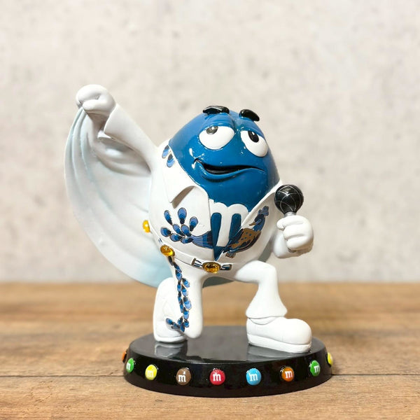 陶器フィギュア　【M&M's Sweet On Elvis collection】ブルー　エルビスプレスリー　陶器製　シリアルナンバー入り　ヴィンテージ