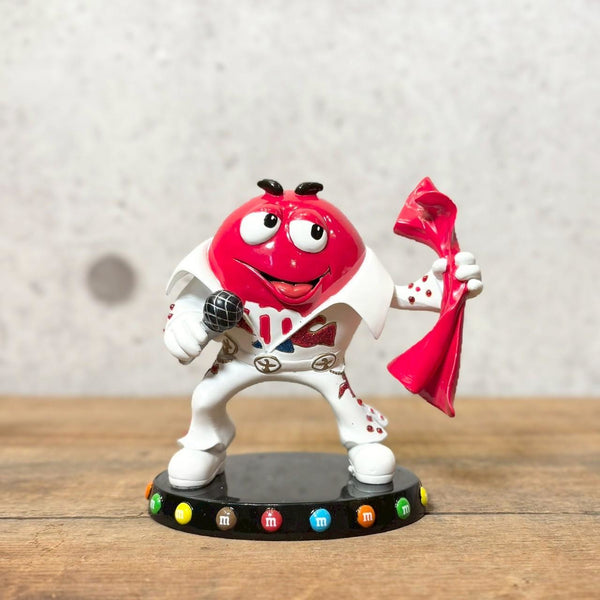 陶器フィギュア　【M&M's Sweet On Elvis collection】レッド　エルビスプレスリー　陶器製　シリアルナンバー入り　ヴィンテージ