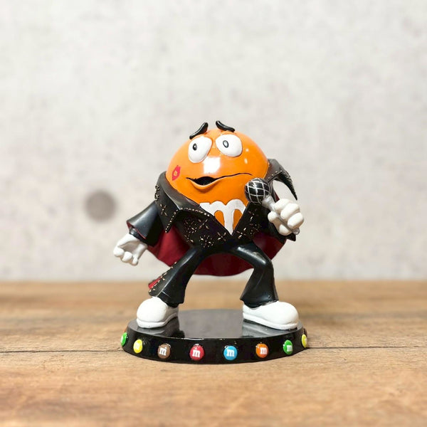 陶器フィギュア　【M&M's Sweet On Elvis collection】オレンジ　エルビスプレスリー　陶器製　シリアルナンバー入り　ヴィンテージ 　