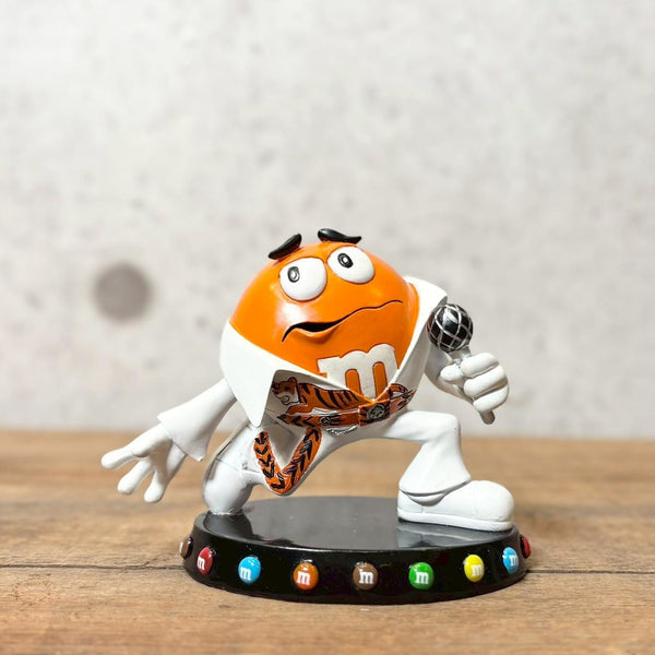 陶器フィギュア　【M&M's Sweet On Elvis collection】オレンジ　エルビスプレスリー　陶器製　シリアルナンバー入り　ヴィンテージ
