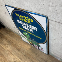 看板【Turtle Wax（タートルワックス）】アルミ製・片面エンボス　ヴィンテージ