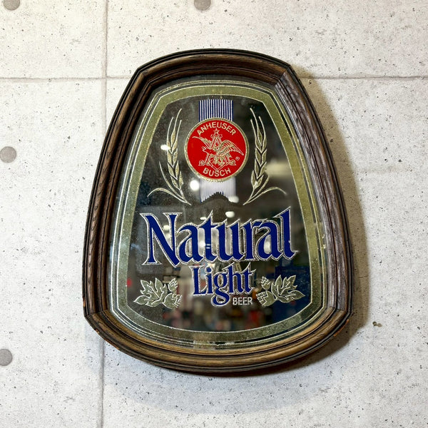 パブミラー【Natural Light（ナチュラルライト）】額装　アート　ヴィンテージ