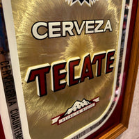 パブミラー【Cerveza Tecate（テカテ）】額装　アート　ヴィンテージ