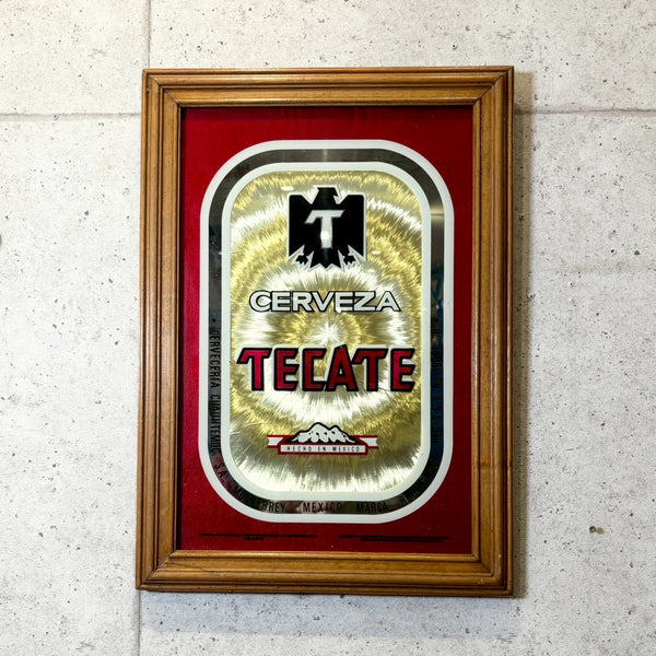 パブミラー【Cerveza Tecate（テカテ）】額装　アート　ヴィンテージ