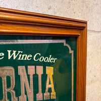 パブミラー【California Cooler（カリフォルニア・クーラー】額装　アート　ヴィンテージ