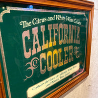 パブミラー【California Cooler（カリフォルニア・クーラー】額装　アート　ヴィンテージ