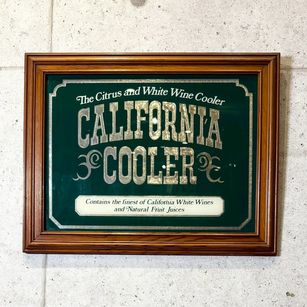 パブミラー【California Cooler（カリフォルニア・クーラー】額装　アート　ヴィンテージ