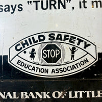 看板　【1960's CHILD SAFET】 スチール看板　メタルサイン
