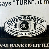 看板　【1960's CHILD SAFET】 スチール看板　メタルサイン