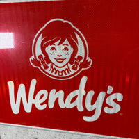 看板　【Wendy’s（ウェンディーズ）】　スチール看板　メタルサイン