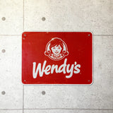 看板　【Wendy’s（ウェンディーズ）】　スチール看板　メタルサイン