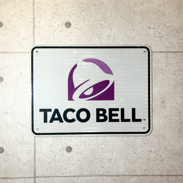 看板　【Taco Bell（タコベル）】　スチール看板　メタルサイン