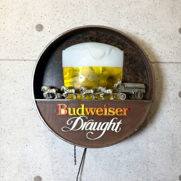 電飾看板　【BUDWEISER（バドワイザー）】　バーサイン　ヴィンテージ看板
