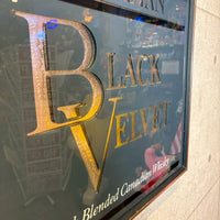 パブミラー【Black Velvet（ブラックベルベット）】額装　アート　ヴィンテージ