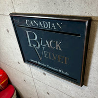 パブミラー【Black Velvet（ブラックベルベット）】額装　アート　ヴィンテージ