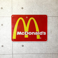看板　【McDonald’s（マクドナルド）】　スチール看板　メタルサイン