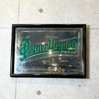 パブミラー【Pilsner Urquell（ピルスナーウルケル）】額装　アート　ヴィンテージ