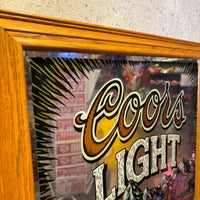 パブミラー【Coors Light（クアーズライト）】額装　アート　ヴィンテージ
