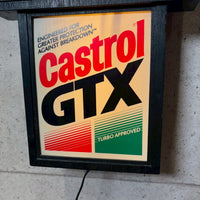 電飾時計【Castrol 】　ヴィンテージクロック