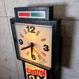 電飾時計【Castrol 】　ヴィンテージクロック