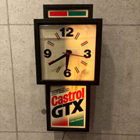電飾時計【Castrol 】　ヴィンテージクロック