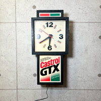 電飾時計【Castrol 】　ヴィンテージクロック
