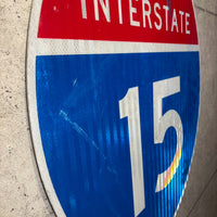 ハイウェイ看板　【インターステート15号線（I-15）】　ロードサイン　ヴィンテージ看板