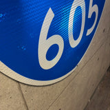 ハイウェイ看板　【インターステート605号線（I-605）】　ロードサイン　ヴィンテージ看板