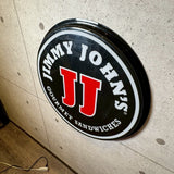 プラスチック看板　【JIMMY JOHN’S】　円型サイン