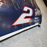 スチール看板　【Rusty Wallace #2 Miller Lite Ford Mustang】　NASCAR　ヴィンテージサイン