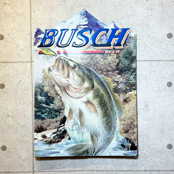 ヴィンテージ看板　【BUSCH BEER（ブッシュビール）】エンボスサイン　2000年製