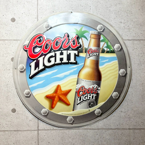 ヴィンテージ看板　【 Coors Light（クアーズ・ライト） 】　ビールサイン　2001年製