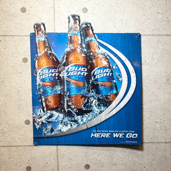 ヴィンテージ看板　【BUD LIGHT（バドライト）】　ビールサイン　