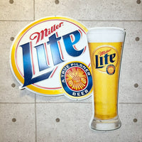 ヴィンテージ看板　【Miller Lite（ミラーライト）】　ビールサイン
