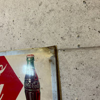 ヴィンテージ黒板　【Coca-Cola】　ブリキ看板　正規品