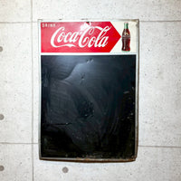 ヴィンテージ黒板　【Coca-Cola】　ブリキ看板　正規品