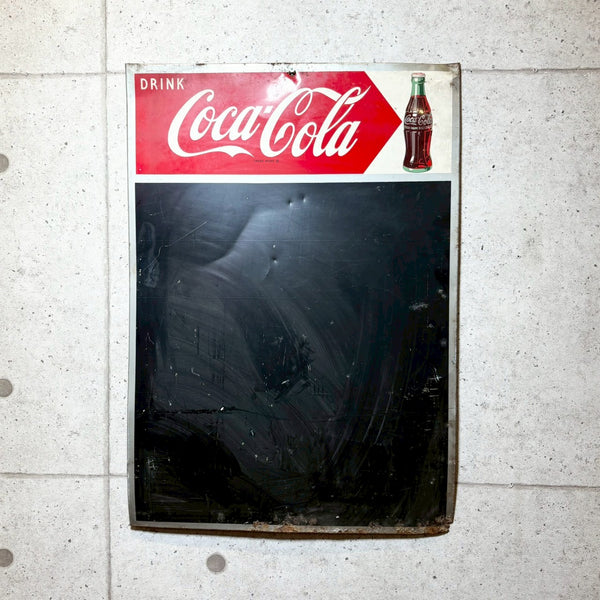 ヴィンテージ黒板　【Coca-Cola】　ブリキ看板　正規品